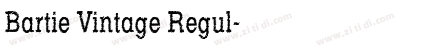 Bartie Vintage Regul字体转换